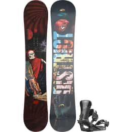 The Rossignol Men's District Color Snowboard + Salomon Men's Trigger Snowboard Bindings '24