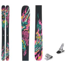 LINE Men's Chronic 94 Skis + Marker Griffon 13 ID Ski Bindings '24 Snow Ski Package