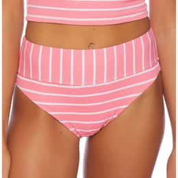 Splendid Women's Atmospheric Stripe High Waist Bikini Bottoms