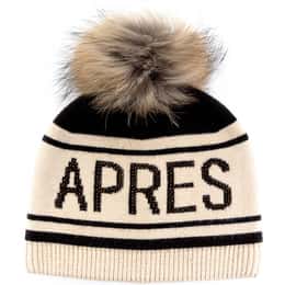 Mitchie's Matchings Women's Apres Fox Fur Pom Beanie