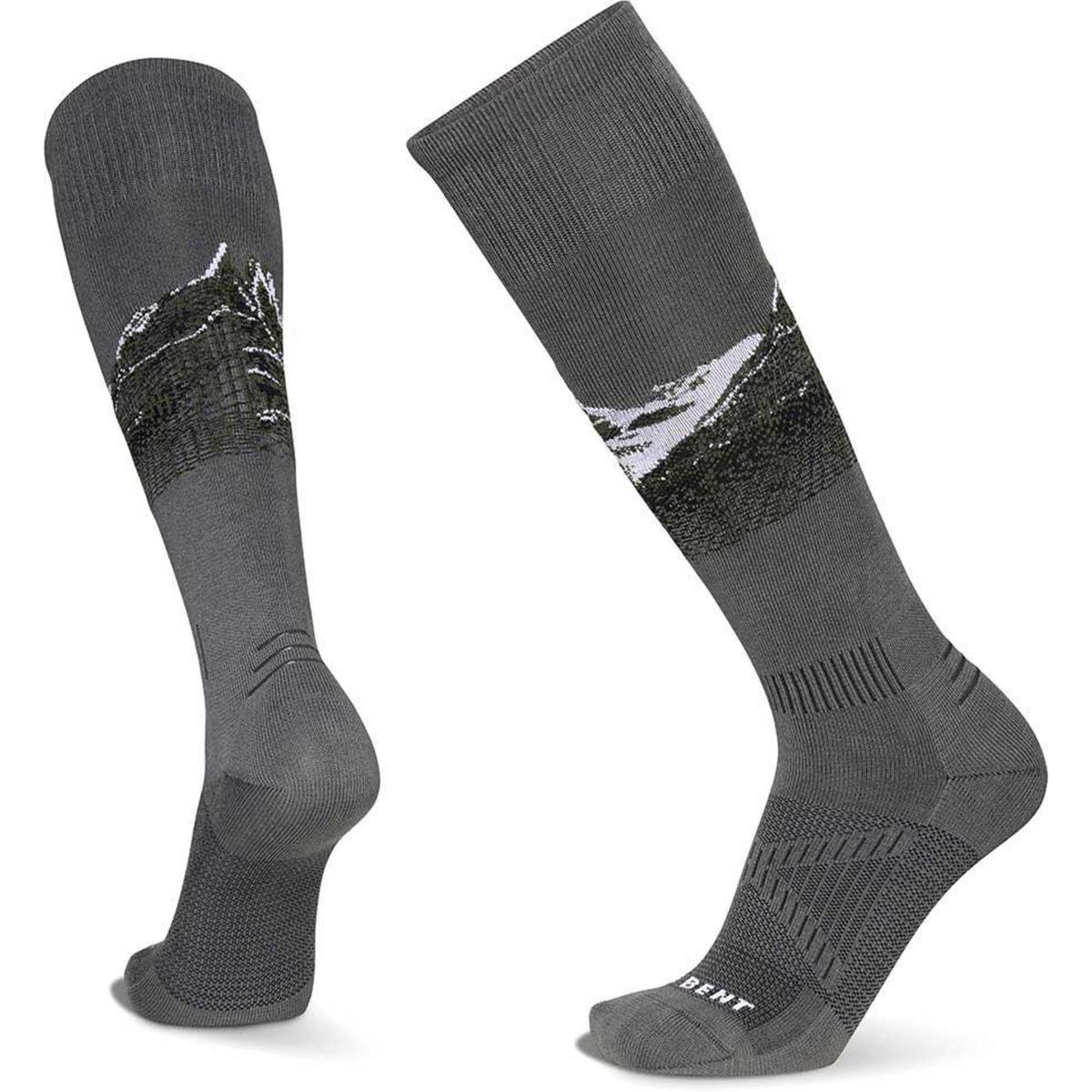 Le Bent Mens Cody Townsend Pro Series Zero Cushion Ski Socks - Sun ...
