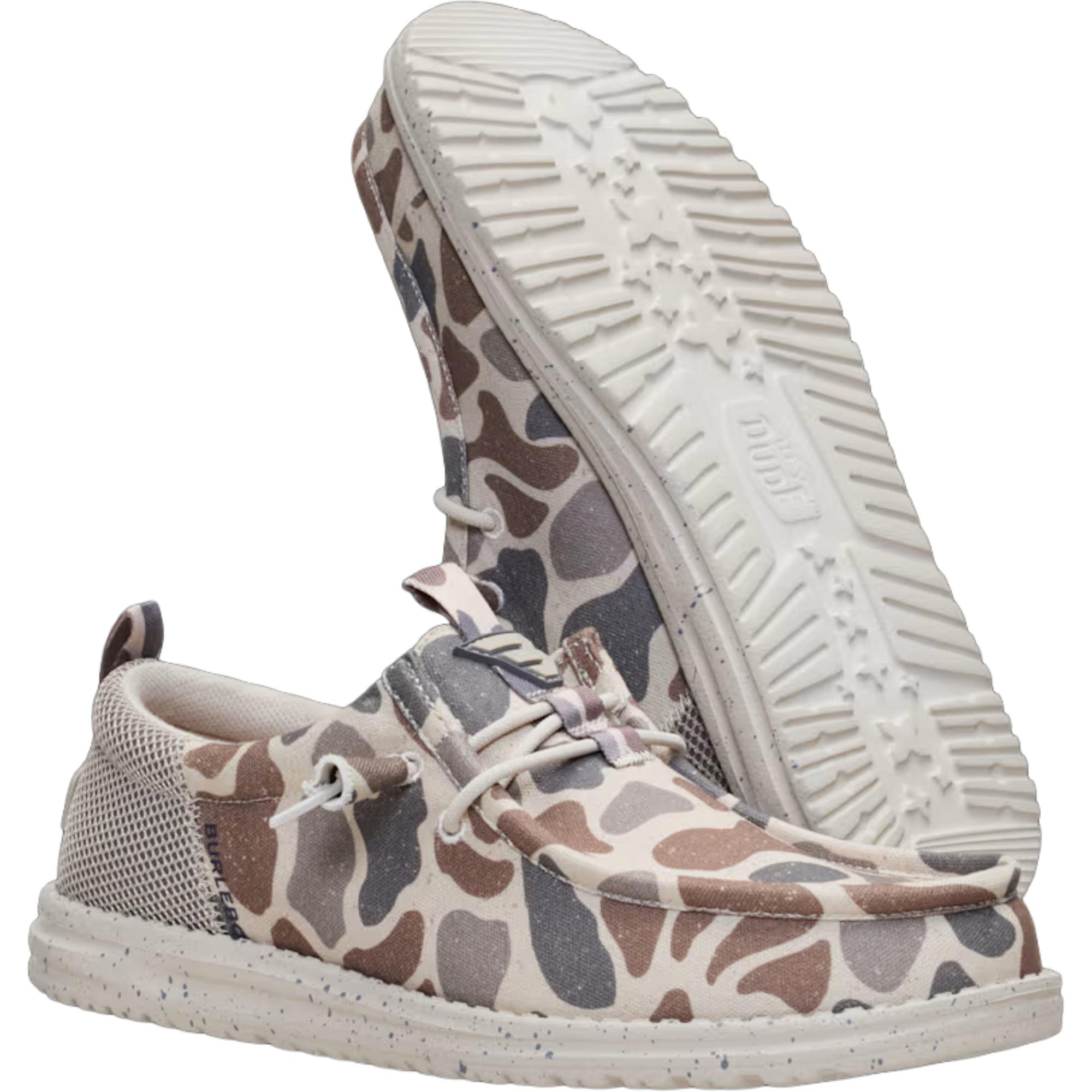 Hey Dude Men's BURLEBO Wally Funk Deer Camo Shoes - Sun & Ski Sports