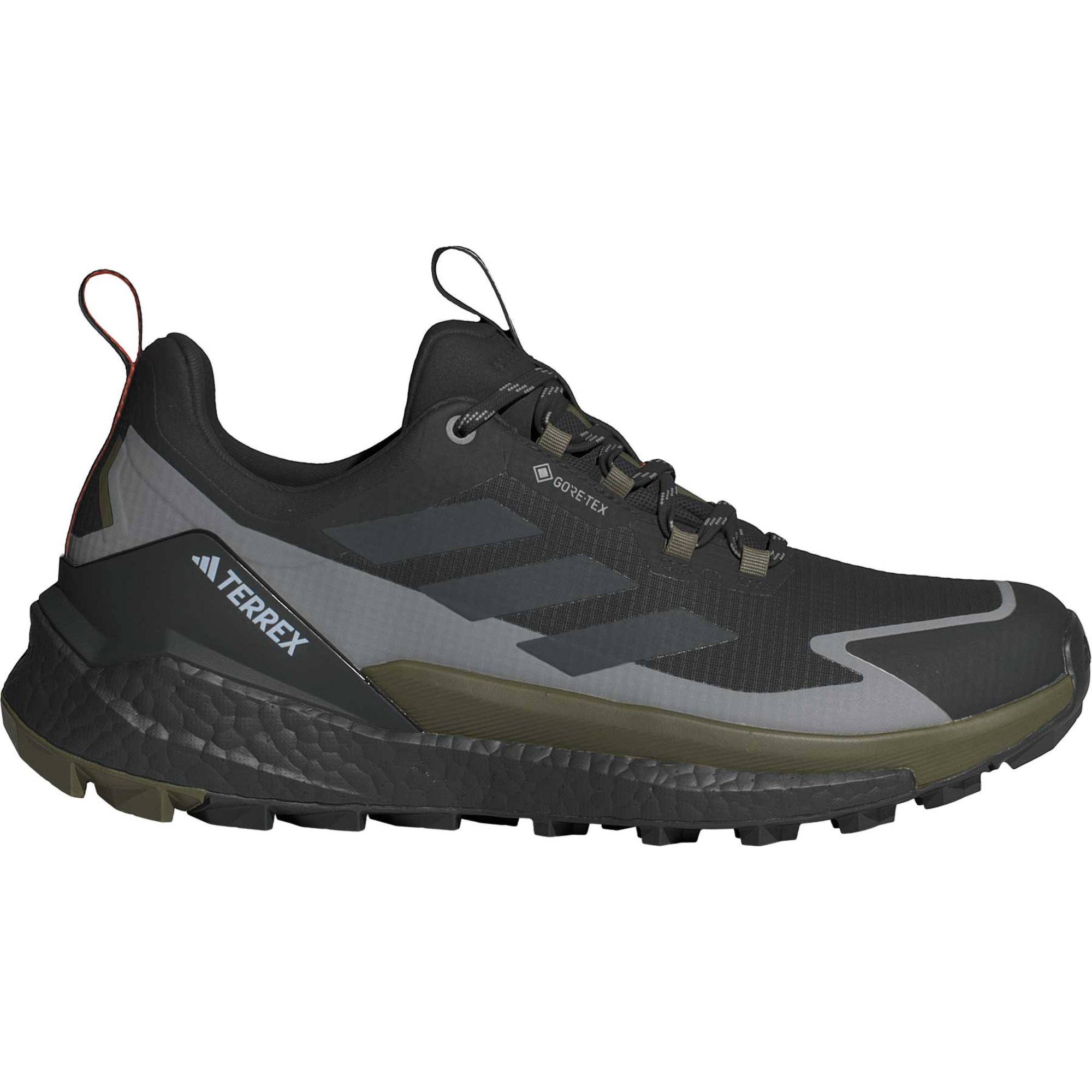 adidas Men's Terrex Free Hiker Gore-Tex 2.0 Low Hiking Shoes Black 12