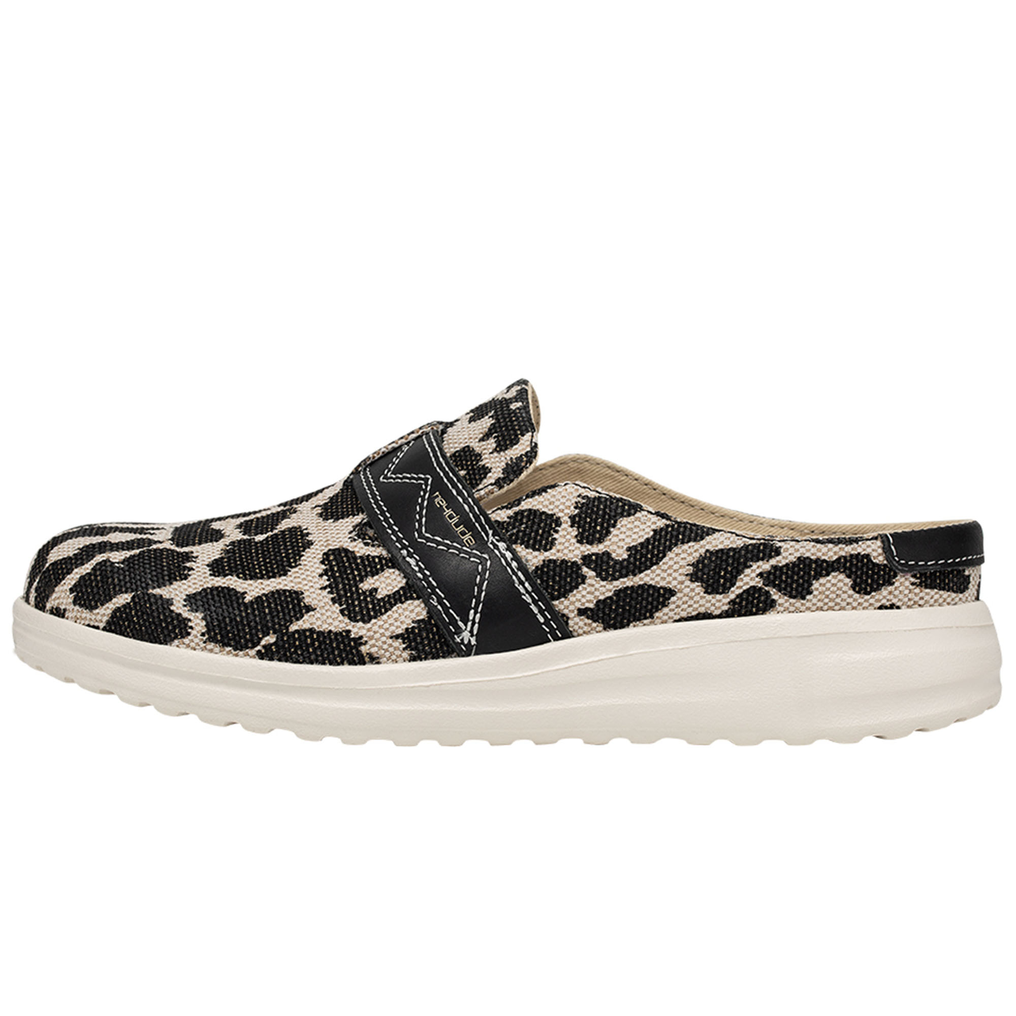 Hey Dude Women's Nora Slip-On Shoe, Black Cheetah / 6