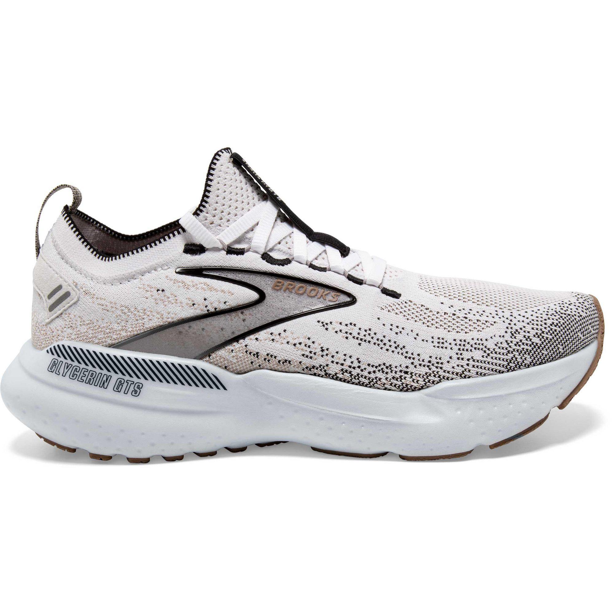 Brooks Women s Glycerin StealthFit GTS 21 White Black 10.5 B