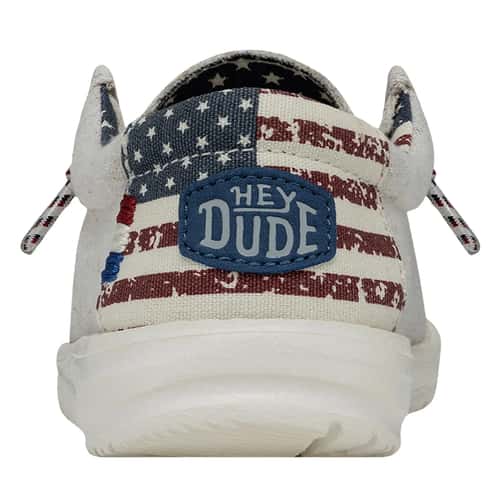 Hey Dude Boys' Wally Youth Patriotic Casual Shoes (Big Kids/Little Kids) alt image view 9