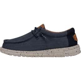 Hey Dude Boys' Wally Youth Washed Canvas Casual Shoes