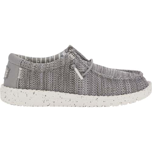 Hey Dude Boys' Wally Y Stretch Mesh Walnut Casual Shoes alt image view 2