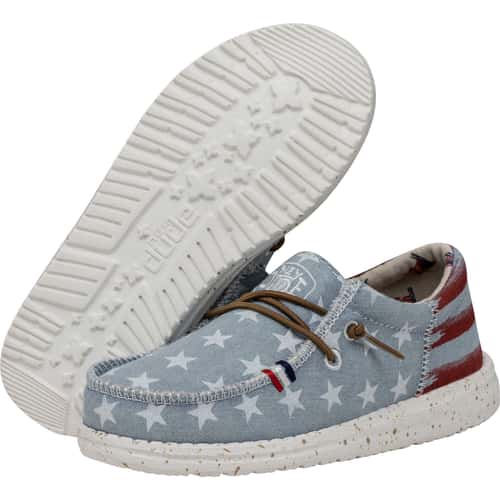 Hey Dude Boys' Wally Youth Americana Casual Shoes alt image view 5