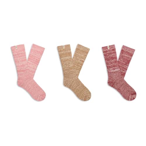 UGG Women's Rib Knit Slouchy 3 Pack Socks alt image view 1