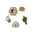 Crocs Girls' Chill Girl 5-Pack Jibbitz Shoe Charms alt image view 3