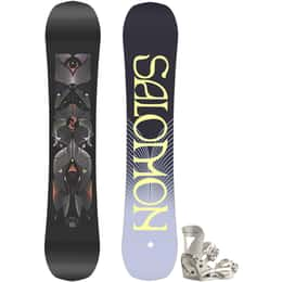 Salomon Women's Wonder Snowboard + Salomon Women's Mirage Snowboard Bindings '24