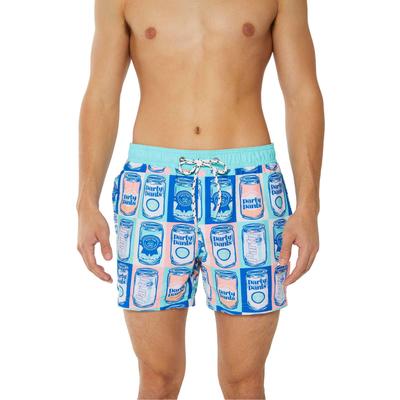Party Pants USA Men's Swim Trunks - 5.5" Inseam Stretch Board Shorts With Character Prints