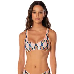 Maaji Women's Stamped Blooms Sunquest Classic Bralette Bikini Top