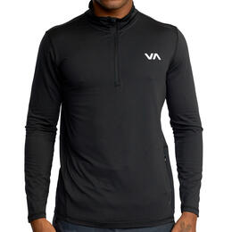 RVCA Men's Sport Vent Long Sleeve Half Zip Jacket