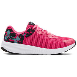 Under Armour Girl's UA Charged 2 Big Logo Print Running Shoes (Big Kids')