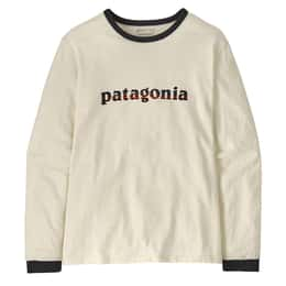 Patagonia Women's Long-Sleeved '73 Text Logo Responsibili-Tee T Shirt