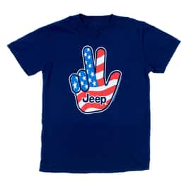 Jeep Men's Wave USA T Shirt