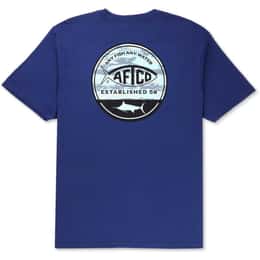 AFTCO Men's Grandeur Marlin Short Sleeve T Shirt