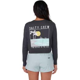 Salty Crew Women's The Good Life Long Sleeve Crop T Shirt