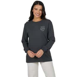 Salty Crew Women's Heart Shark LS Boyfriend T-Shirt