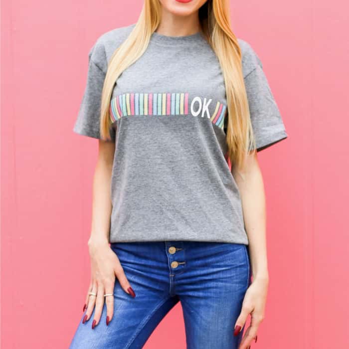 Jadelynn Brooke Women's Stripe State Oklaho