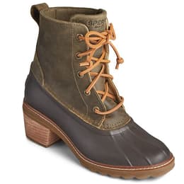 Sperry Women's Saltwater Heel Leather Duck Boots