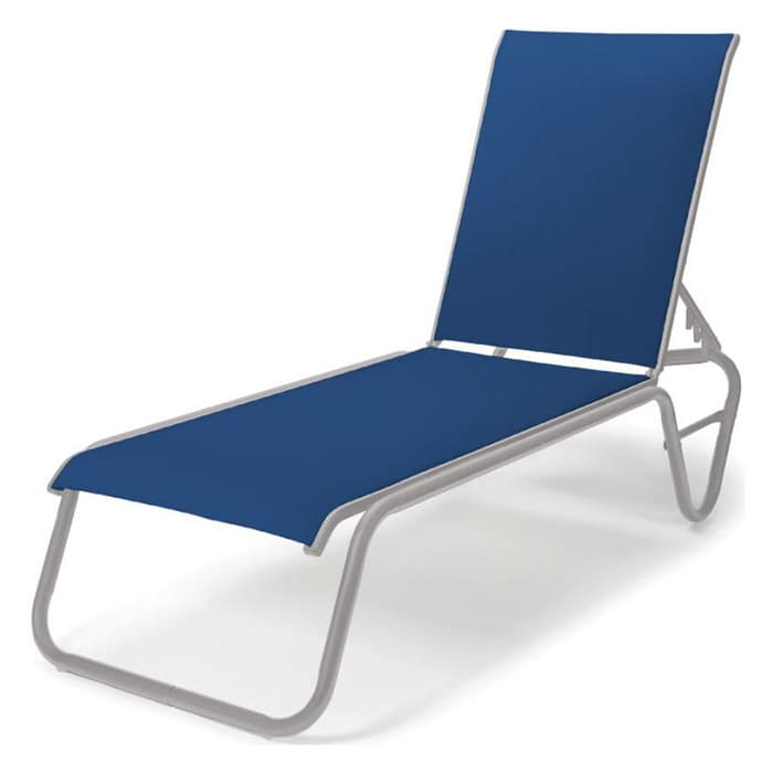 Telescope Casual Gardenella Sling 4 position Armless Cobalt Chaise