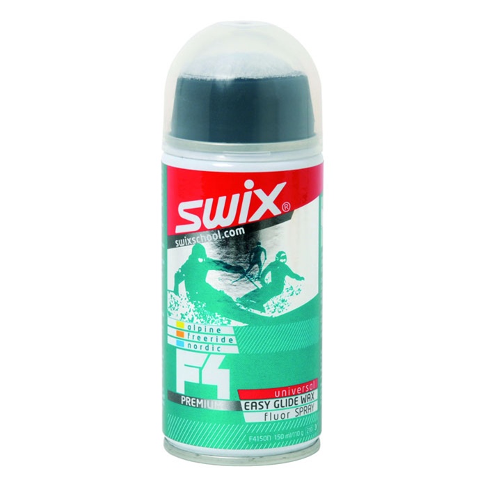 F4 Aerosol Ski & Snowboard Wax - Water-Repellent Fluorocarbon Wax For All Snow Conditions, 150ml Can