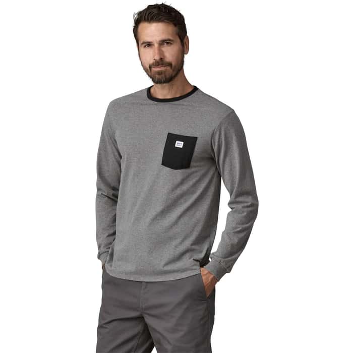 Patagonia Men's Shop Sticker Pocket Responsibili-Tee® LS