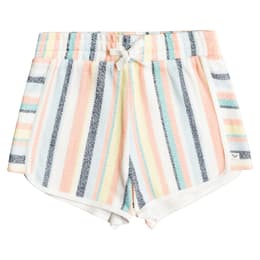 ROXY Girls' Cute People Striped Elastic Waist Shorts