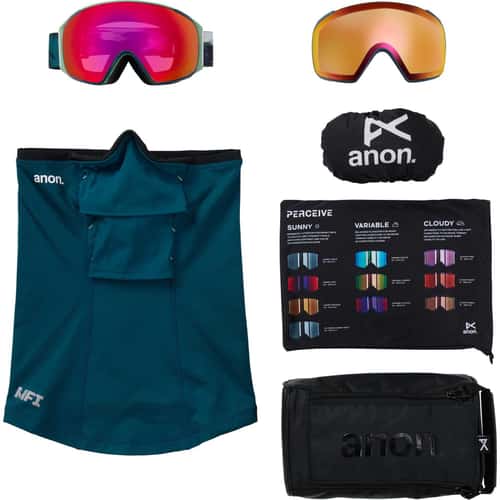 Anon M4S Toric Snow Goggles w/ Bonus Lens + MFI Face Mask - Sun