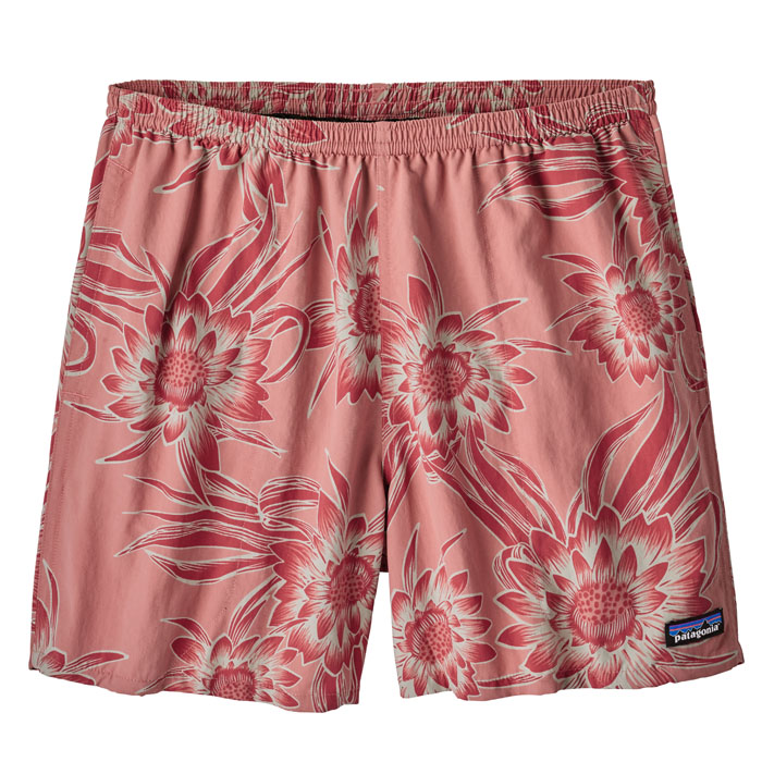 Patagonia Baggies 5” Peak Pink Cereus Flower Shorts Mens Size