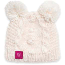 Turtle Fur Kids' Fluff Balls Pom Pom Beanie
