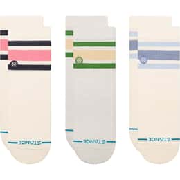 Stance Women's Cotton Quarter Medium Cushion Socks 3 Pack