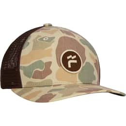 Free Fly Brand Flag Camo Trucker Hat