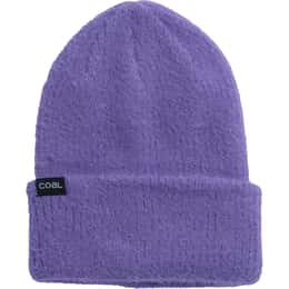 Coal Pearl Fuzzy Knit Beanie