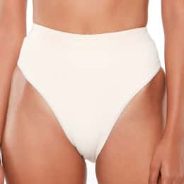 Sanctuary Women's Sandbar Banded High Leg High Rise Swim Bottoms