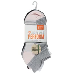 Sofsole Women's Tabbed No Show 6-Pack Bamboo Socks