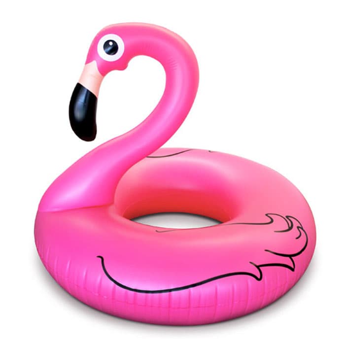 big mouth pink flamingo pool float