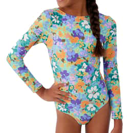O'Neill Girls' Sami Floral Twist Back Swimsuit