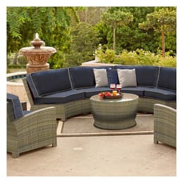 North Cape Cabo Willow 4-Piece Curved Sectional with Chat Table