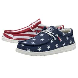 Hey Dude Men's Wally Patriotic Casual Shoes