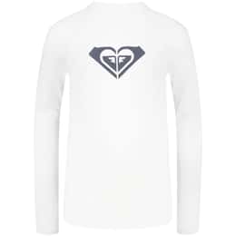 ROXY Girls' Whole Hearted Long Sleeve Rashguard
