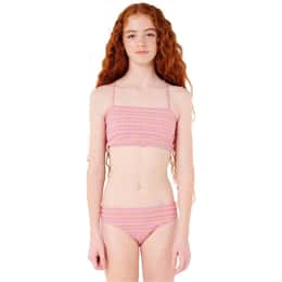 Rip Curl Girls' Neon Isles Plaid Bikini