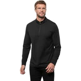 TravisMathew Men's Heater Quarter Zip Pullover