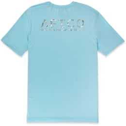 AFTCO Tropical Crew-Neck Performance Long-Sleeve Shirt for Men