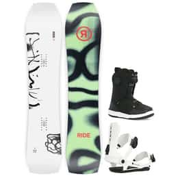 Ride WARPIG Snowboard + CL-6 Snowboard Bindings + Hera Snowboard Boots Package '24