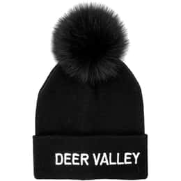 Mitchies Matchings Women's Deer Valley Faux Pom Beanie