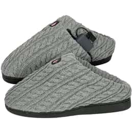 ActionHeat 5V Battery Heated Cable Knit Slippers